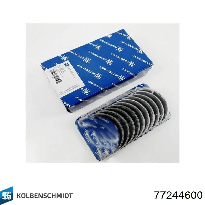 Panewki korbowodowe wału korbowego, zestaw, standardowe (STD) Kolbenschmidt 77244600 cena, od 131,65 USD
