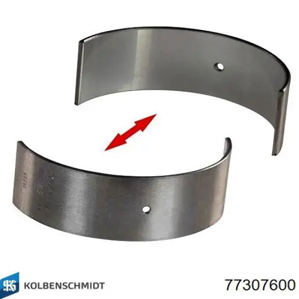Panewki korbowodowe wału korbowego, zestaw, standardowe (STD) Kolbenschmidt 77307600 cena, od 23,95 USD