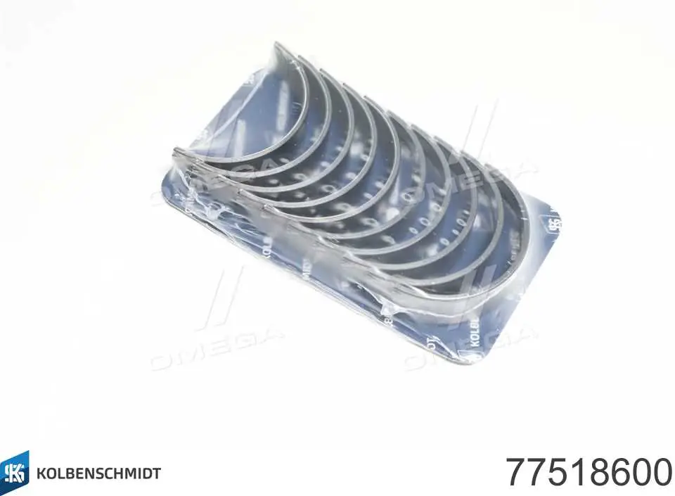 77518600 Kolbenschmidt Panewki główne wału korbowego, zestaw, standardowe (STD)