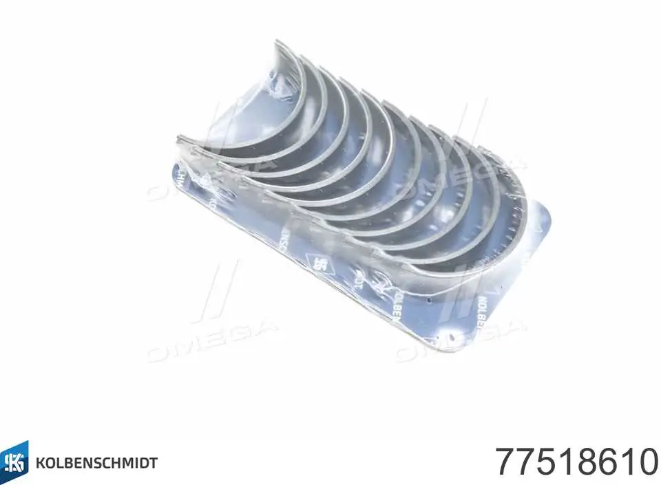 77518610 Kolbenschmidt Panewki główne wału korbowego, zestaw, 1. naprawa (+0,25)
