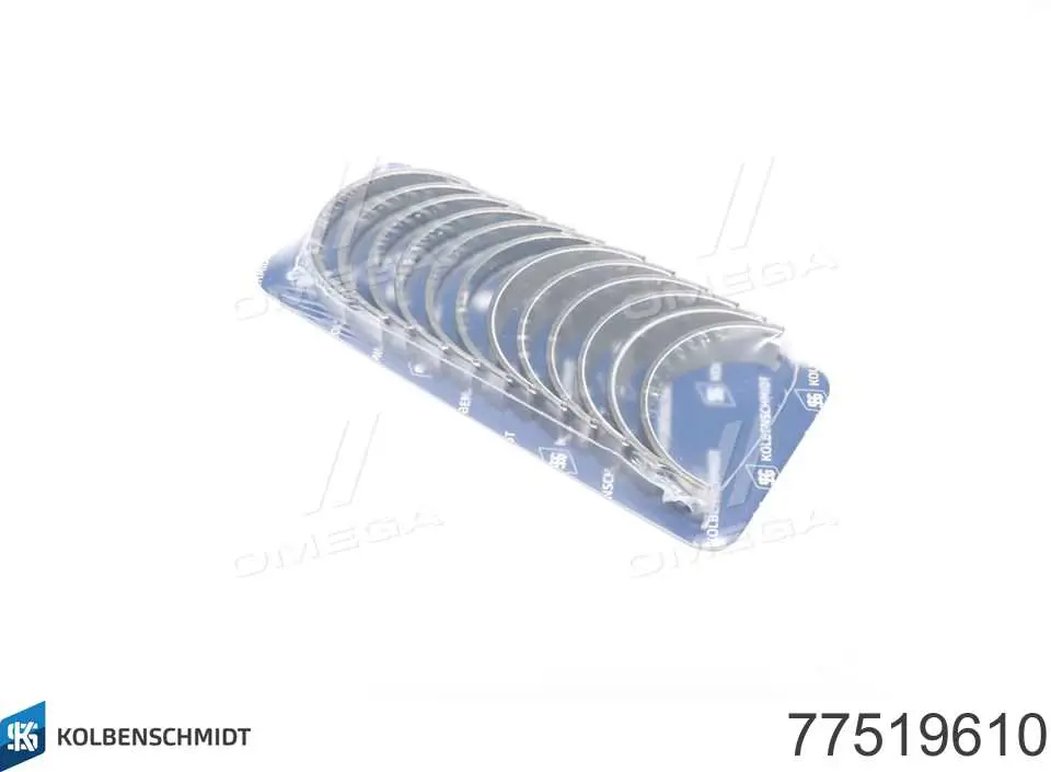 77519610 Kolbenschmidt Panewki główne wału korbowego, zestaw, 1. naprawa (+0,25)