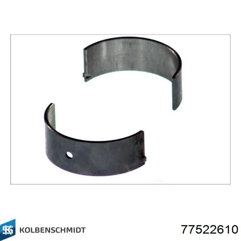 77522610 Kolbenschmidt Panewki korbowodowe wału korbowego, zestaw, 1. naprawa (+0,25)