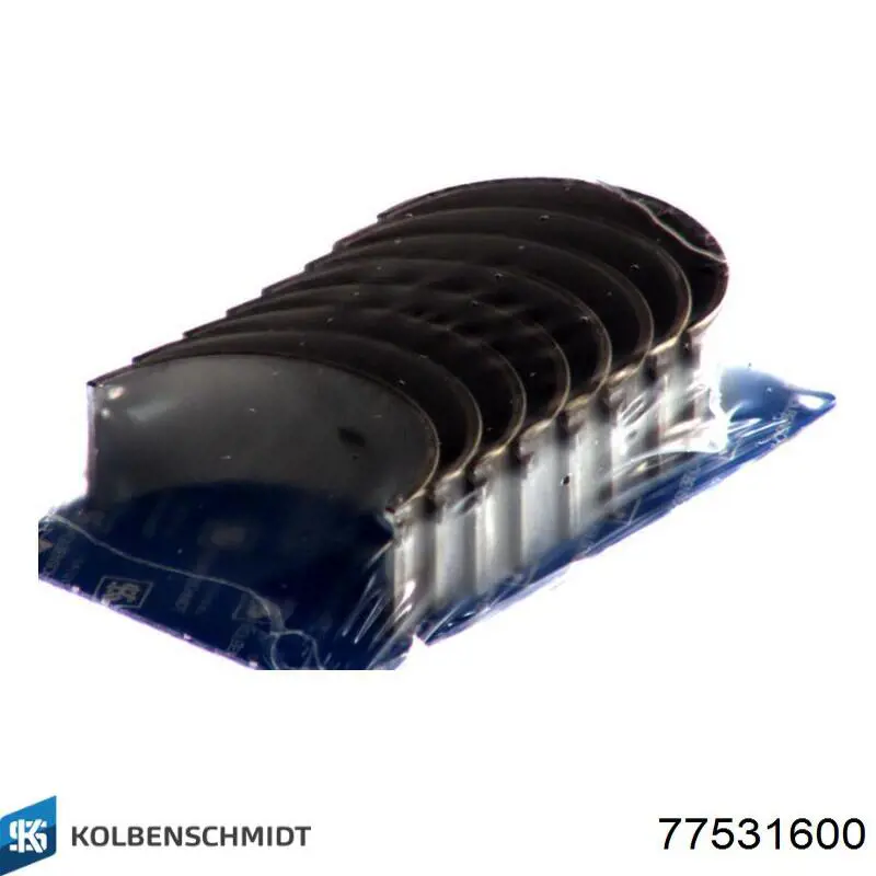 77531600 Kolbenschmidt Panewki korbowodowe wału korbowego, zestaw, standardowe (STD)