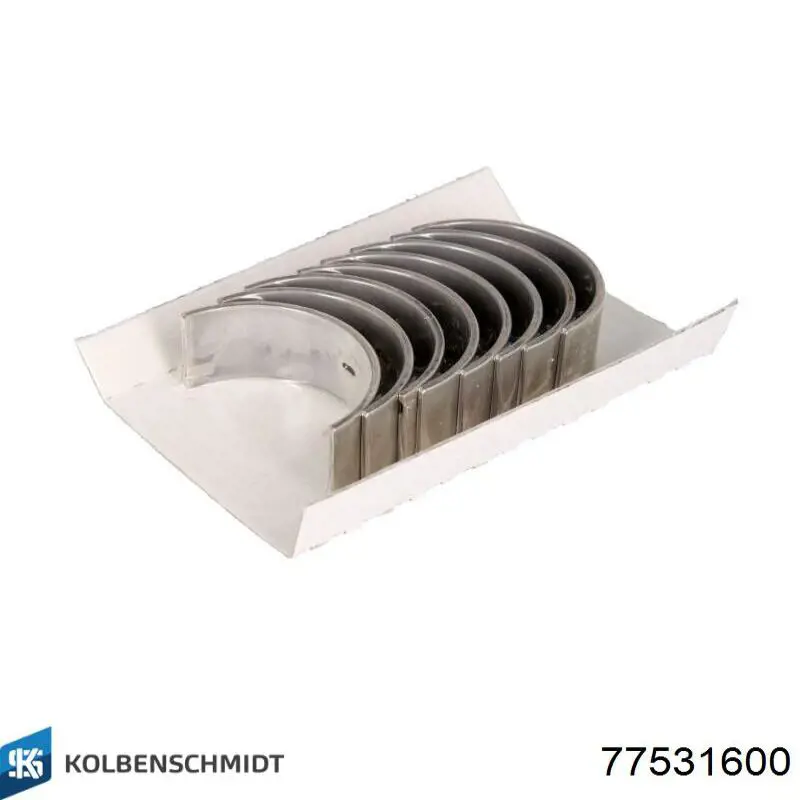 Panewki korbowodowe wału korbowego, zestaw, standardowe (STD) Kolbenschmidt 77531600 cena, od 50,45 USD