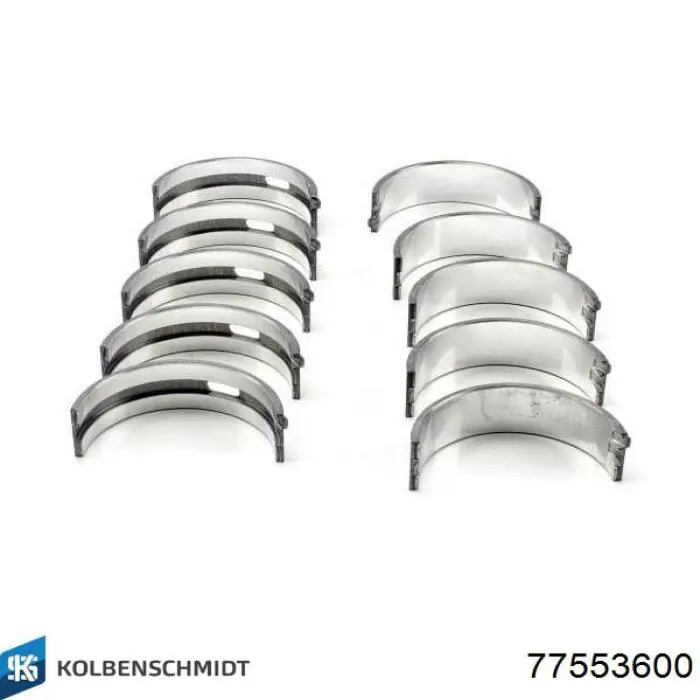 Panewki główne wału korbowego, zestaw, standardowe (STD) Kolbenschmidt 77553600 cena, od 46,03 USD