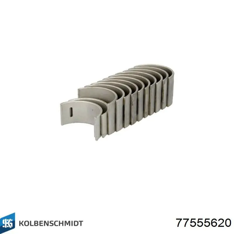 77555620 Kolbenschmidt Panewki korbowodowe wału korbowego, zestaw, 2. naprawa (+0,50)