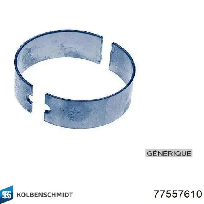 77557610 Kolbenschmidt Panewki korbowodowe wału korbowego, zestaw, 1. naprawa (+0,25)
