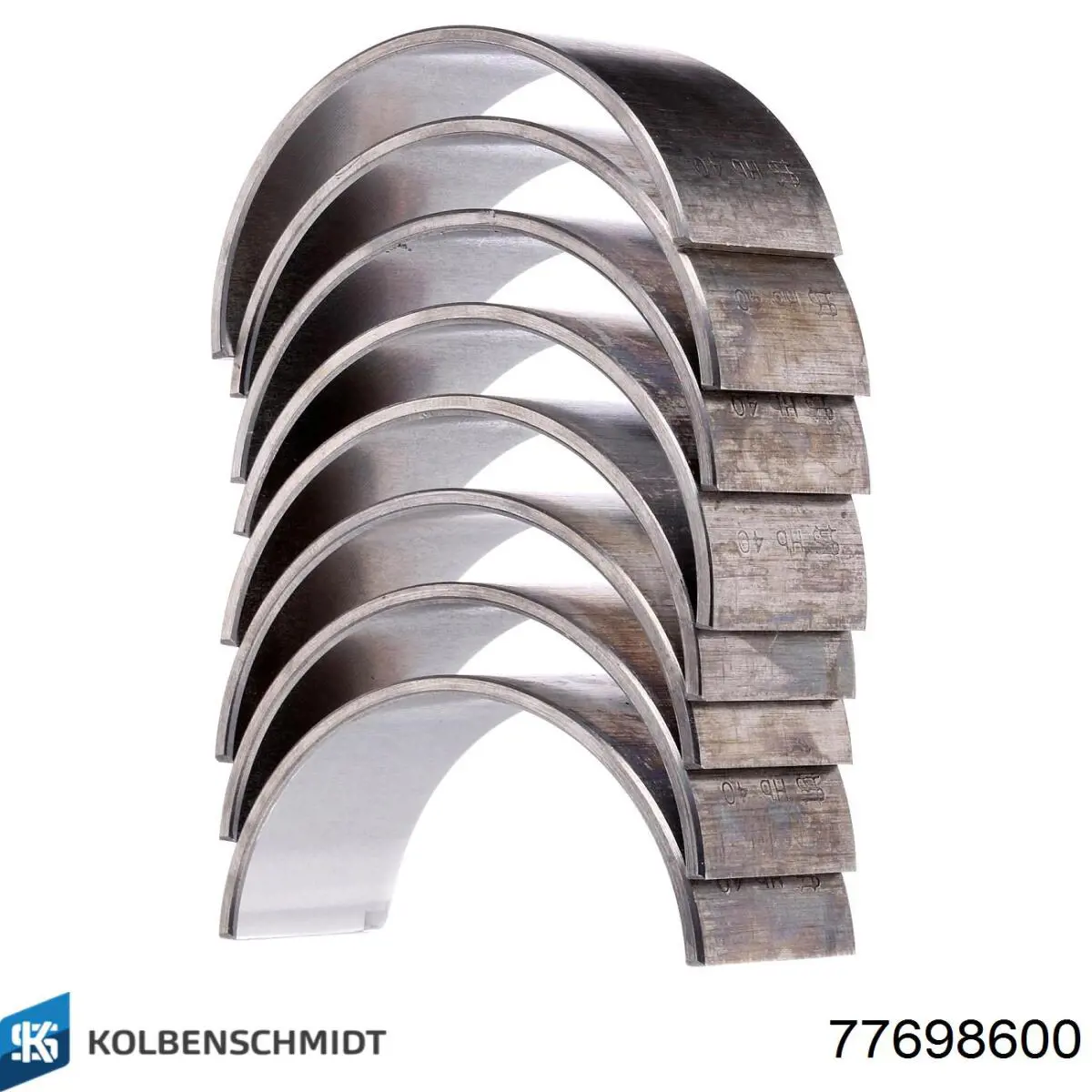 77698600 Kolbenschmidt Panewki korbowodowe wału korbowego, zestaw, standardowe (STD)
