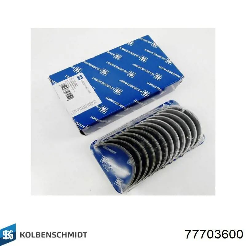77703600 Kolbenschmidt Panewki korbowodowe wału korbowego, zestaw, standardowe (STD)
