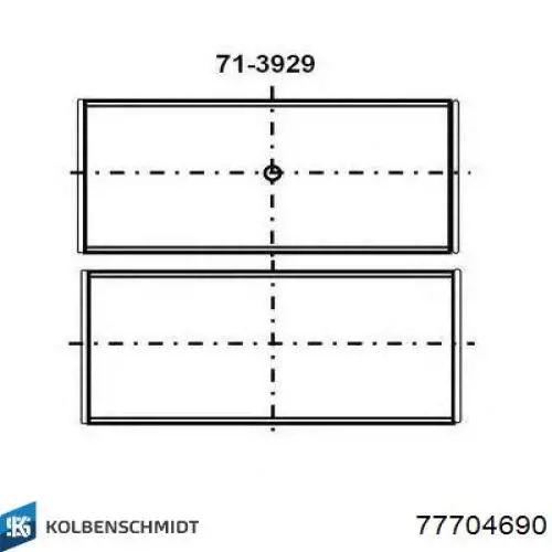 77704690 Kolbenschmidt tuleja głowicy korbowodu, tuleja korbowodu