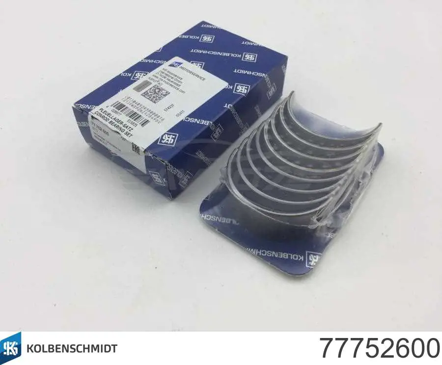 Do koszyka 77752600 Kolbenschmidt Panewki korbowodowe wału korbowego, zestaw, standardowe (STD)