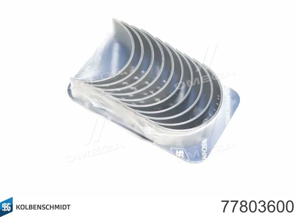 77803600 Kolbenschmidt Panewki korbowodowe wału korbowego, zestaw, standardowe (STD)