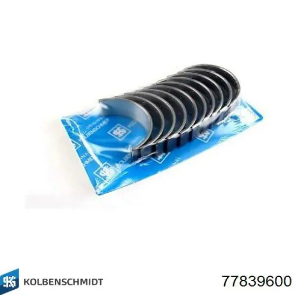 Do koszyka 77839600 Kolbenschmidt Panewki główne wału korbowego, zestaw, standardowe (STD)