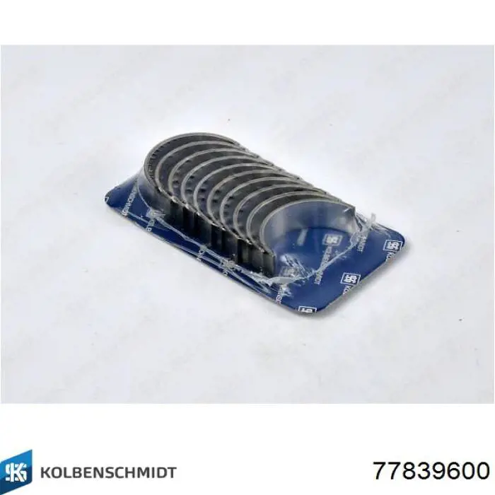 77839600 Kolbenschmidt Panewki główne wału korbowego, zestaw, standardowe (STD)