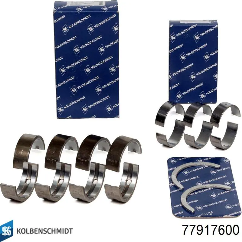Panewki główne wału korbowego, zestaw, standardowe (STD) Kolbenschmidt 77917600 cena, od 35,51 USD