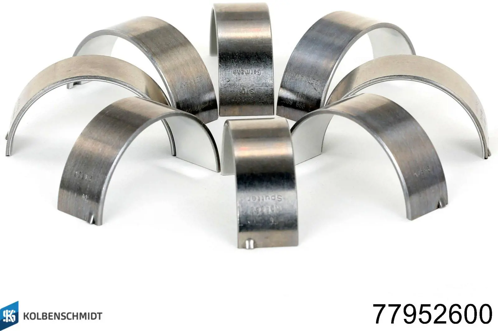 77952600 Kolbenschmidt Panewki korbowodowe wału korbowego, zestaw, standardowe (STD)