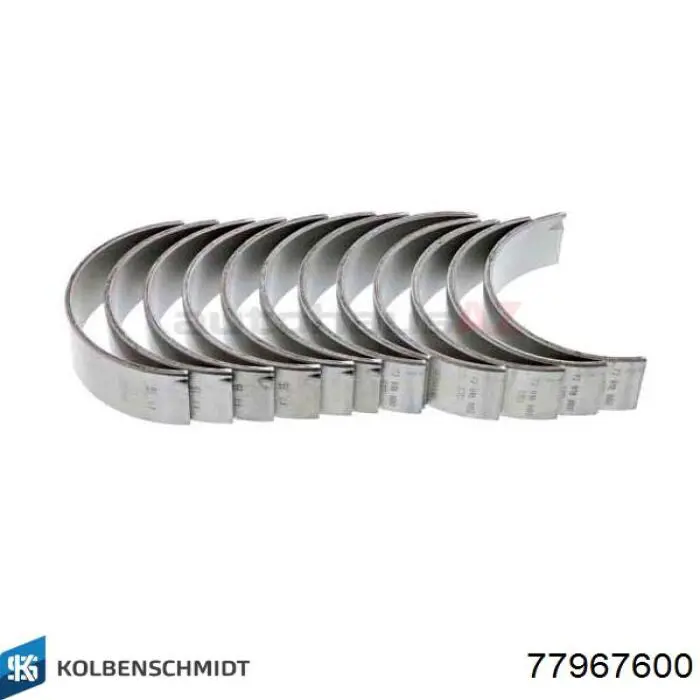 Panewki korbowodowe wału korbowego, zestaw, standardowe (STD) Kolbenschmidt 77967600 cena, od 24,57 USD
