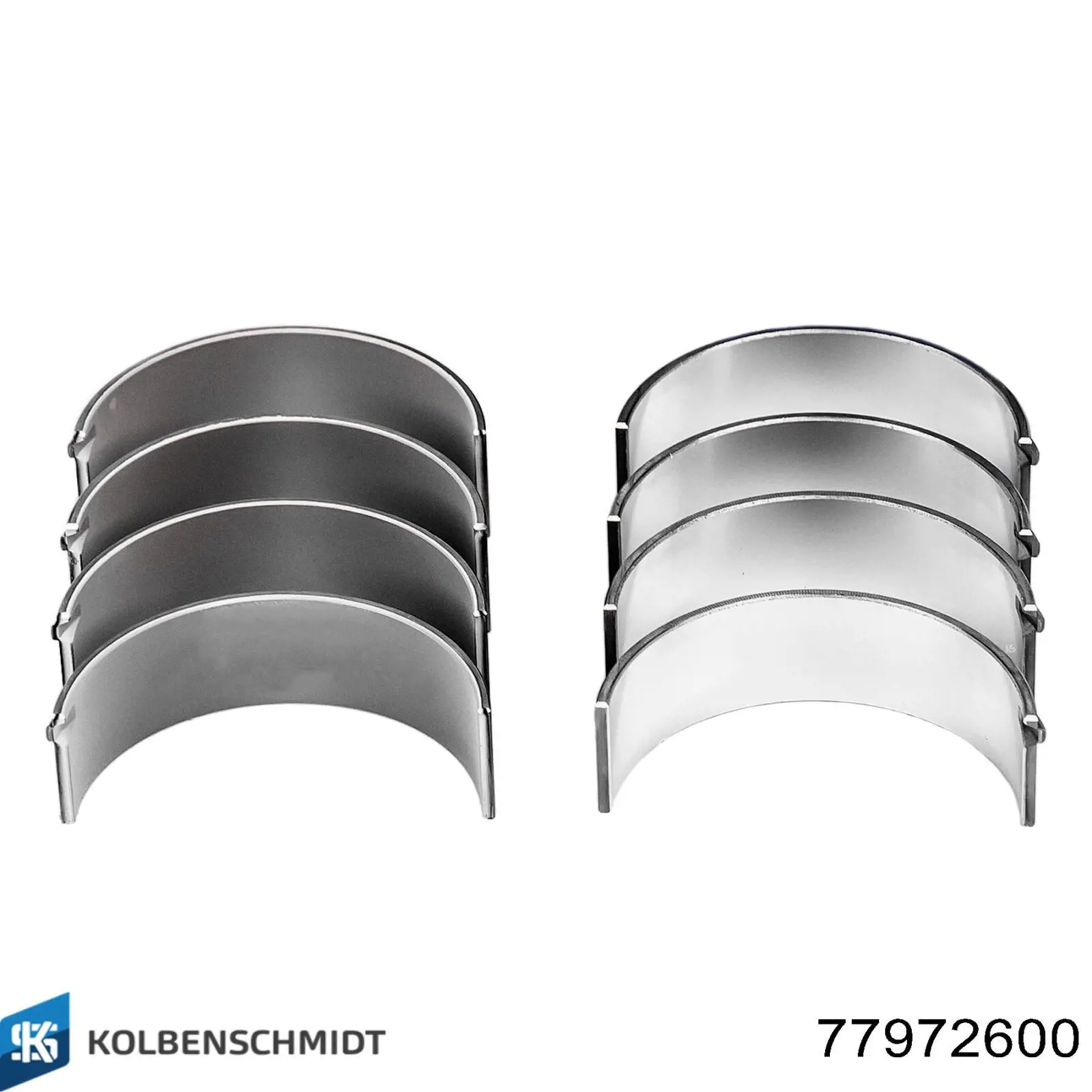 Panewki korbowodowe wału korbowego, zestaw, standardowe (STD) 77972600 Kolbenschmidt