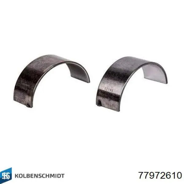 Panewki korbowodowe wału korbowego, zestaw, 1. naprawa (+0,25) 77972610 Kolbenschmidt