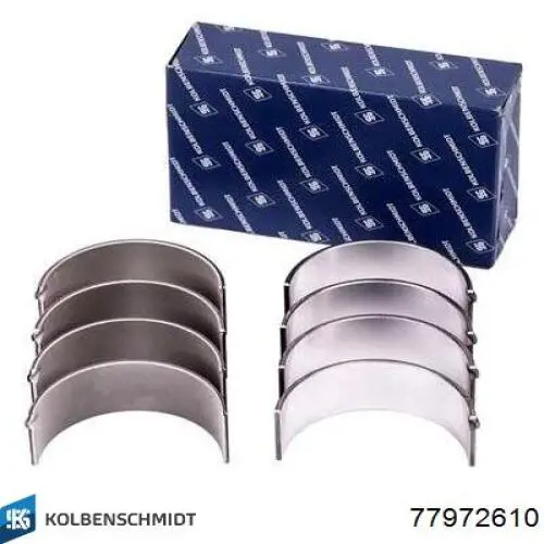 77972610 Kolbenschmidt Panewki korbowodowe wału korbowego, zestaw, 1. naprawa (+0,25)