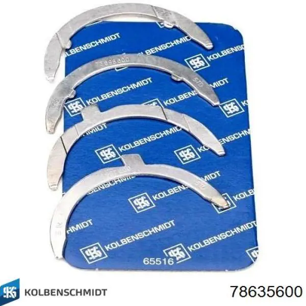 78635600 Kolbenschmidt Półpierścień oporowy wału korbowego, STD, zestaw