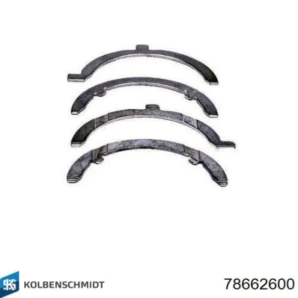 Do koszyka A6010300362 Mercedes Półpierścień oporowy wału korbowego, STD, zestaw