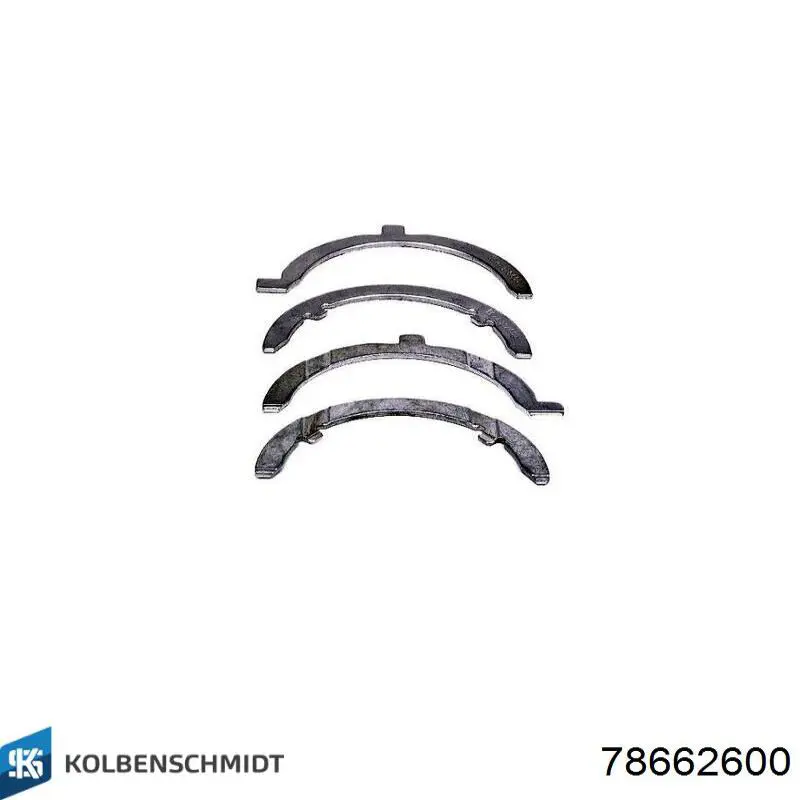 78662600 Kolbenschmidt Półpierścień oporowy wału korbowego, STD, zestaw