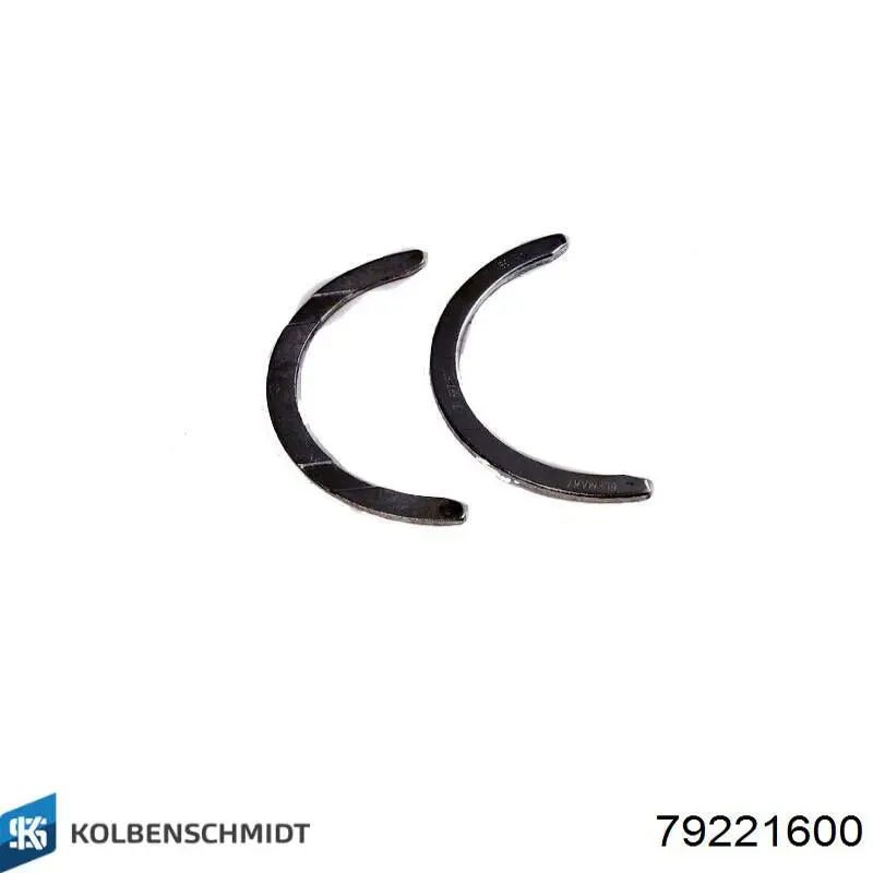 79221600 Kolbenschmidt Półpierścień oporowy wału korbowego, STD, zestaw