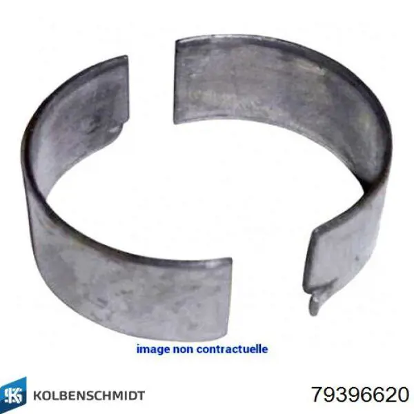 79396620 Kolbenschmidt Panewki korbowodowe wału korbowego, zestaw, 2. naprawa (+0,50)