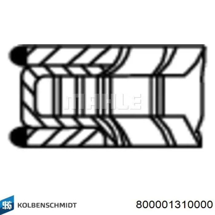 Pierścienie tłokowe na 1 cylinder, STD. Kolbenschmidt 800001310000 cena, od 16,28 USD