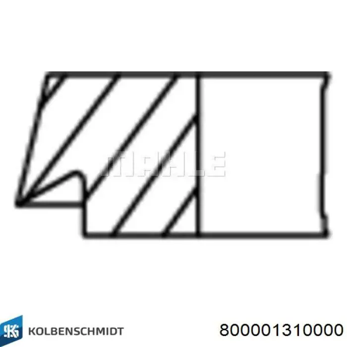 Do koszyka 800001310000 Kolbenschmidt Pierścienie tłokowe na 1 cylinder, STD.