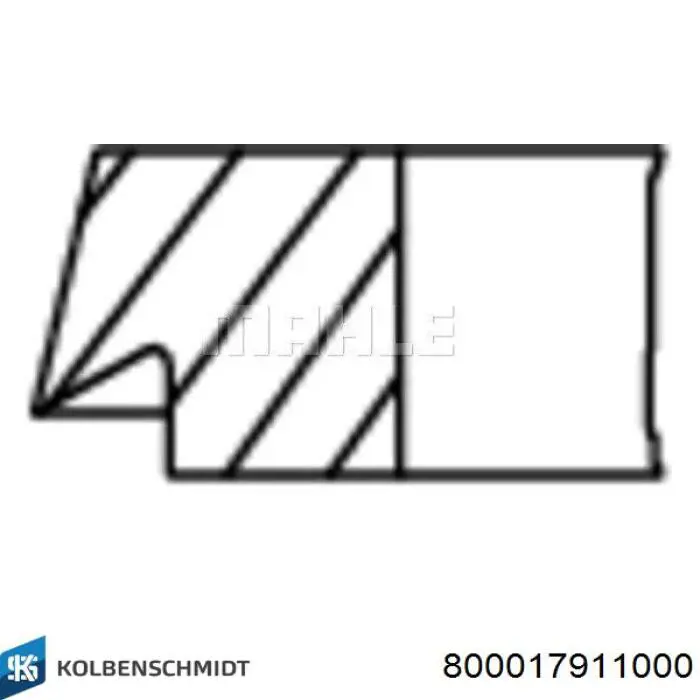 Pierścienie tłokowe na 1 cylinder, STD. Kolbenschmidt 800017911000 cena, od 21,73 USD