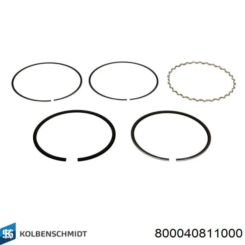 800040811000 Kolbenschmidt pierścienie tłokowe na 1 cylinder, std.