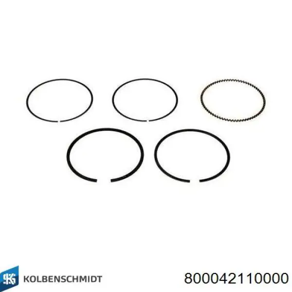 800042110000 Kolbenschmidt Pierścienie tłokowe na 1 cylinder, STD.