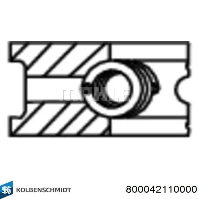 Pierścienie tłokowe na 1 cylinder, STD. Kolbenschmidt 800042110000 cena, od 18,39 USD