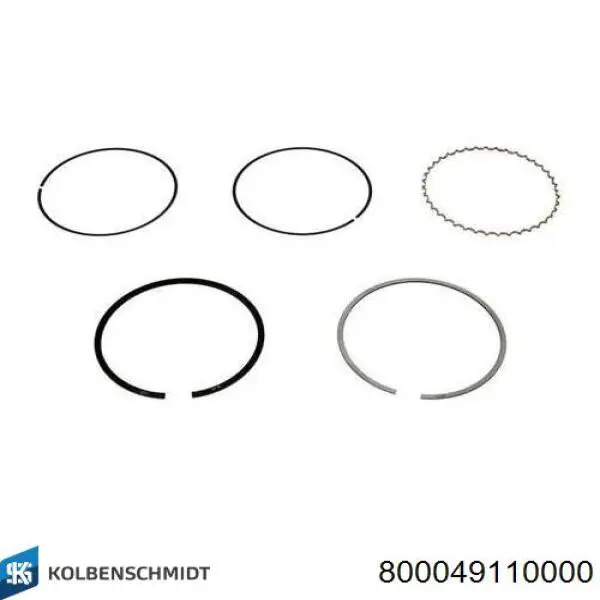 Pierścienie tłokowe na 1 cylinder, STD. Kolbenschmidt 800049110000 cena, od 13,97 USD