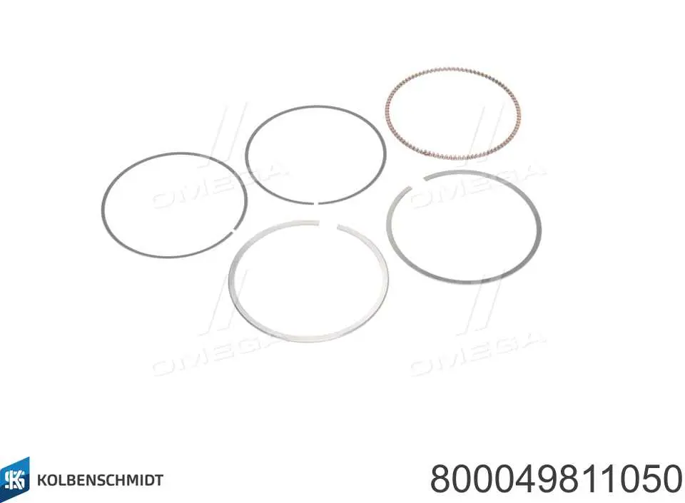 Pierścienie tłokowe na 1 cylinder, 2. naprawa (+0,50) Kolbenschmidt 800049811050 cena, od 14,32 USD