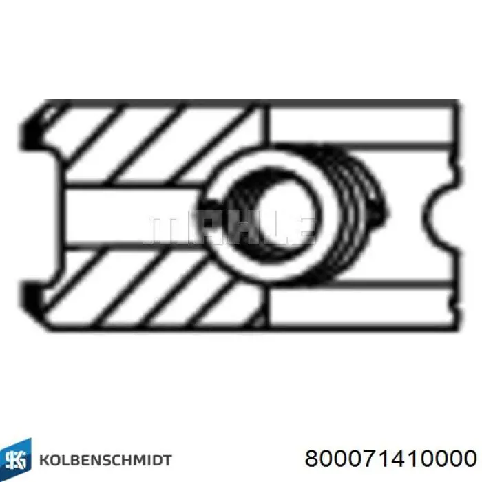 Do koszyka 800071410000 Kolbenschmidt Pierścienie tłokowe na 1 cylinder, STD.