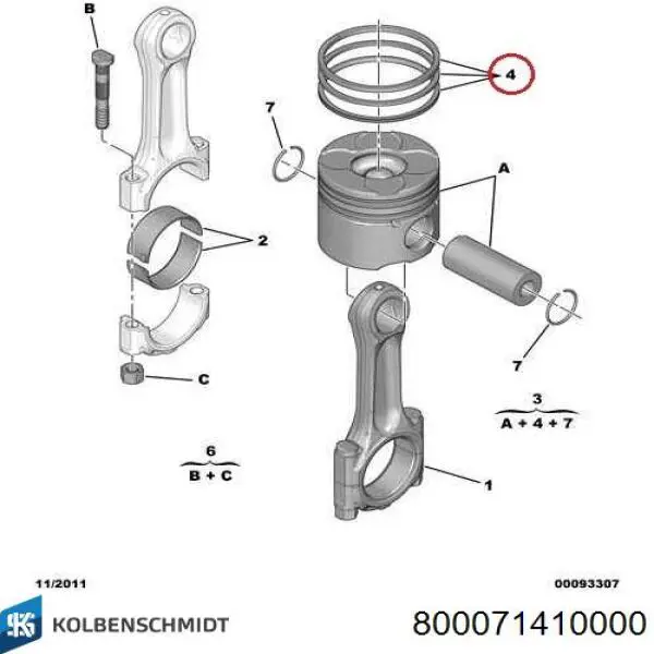  Kolbenschmidt 800071410000