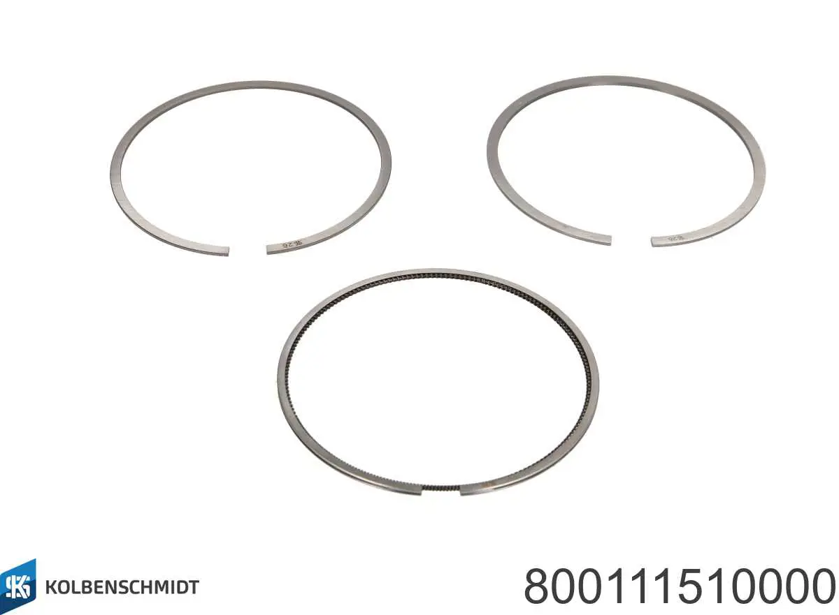 800111510000 Kolbenschmidt Pierścienie tłokowe na 1 cylinder, STD.