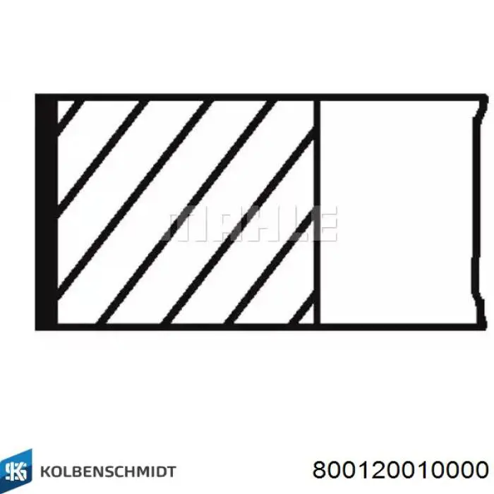 800120010000 Kolbenschmidt zestaw pierścieni tłokowych do silnika, std