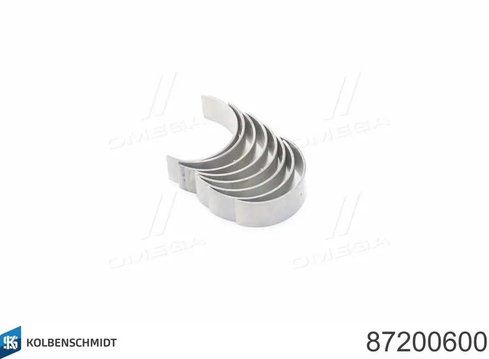 87200600 Kolbenschmidt Panewki korbowodowe wału korbowego, zestaw, standardowe (STD)