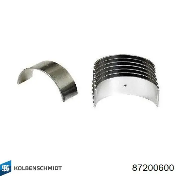 Do koszyka 87200600 Kolbenschmidt Panewki korbowodowe wału korbowego, zestaw, standardowe (STD)