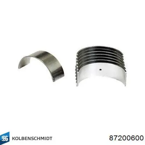 Panewki korbowodowe wału korbowego, zestaw, standardowe (STD) Kolbenschmidt 87200600