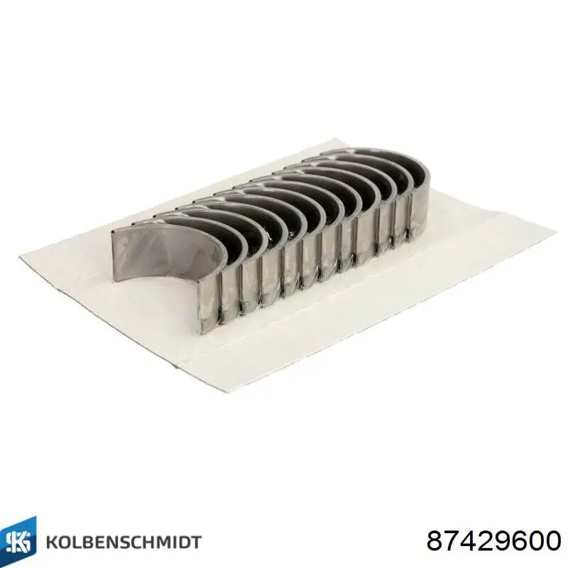 87429600 Kolbenschmidt Panewki korbowodowe wału korbowego, zestaw, standardowe (STD)