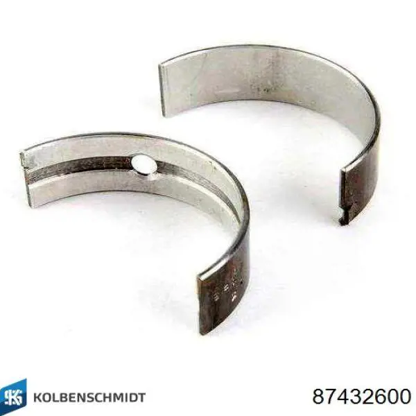 87432600 Kolbenschmidt Panewki korbowodowe wału korbowego, zestaw, standardowe (STD)