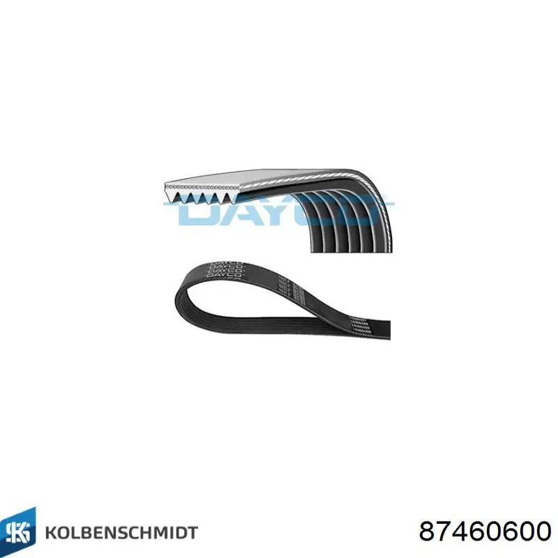 Panewki główne wału korbowego, zestaw, standardowe (STD) 87460600 Kolbenschmidt