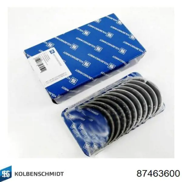 Panewki korbowodowe wału korbowego, zestaw, standardowe (STD) Kolbenschmidt 87463600 cena, od 16,13 USD