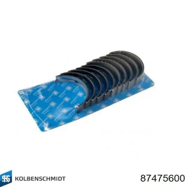 87475600 Kolbenschmidt Panewki główne wału korbowego, zestaw, standardowe (STD)