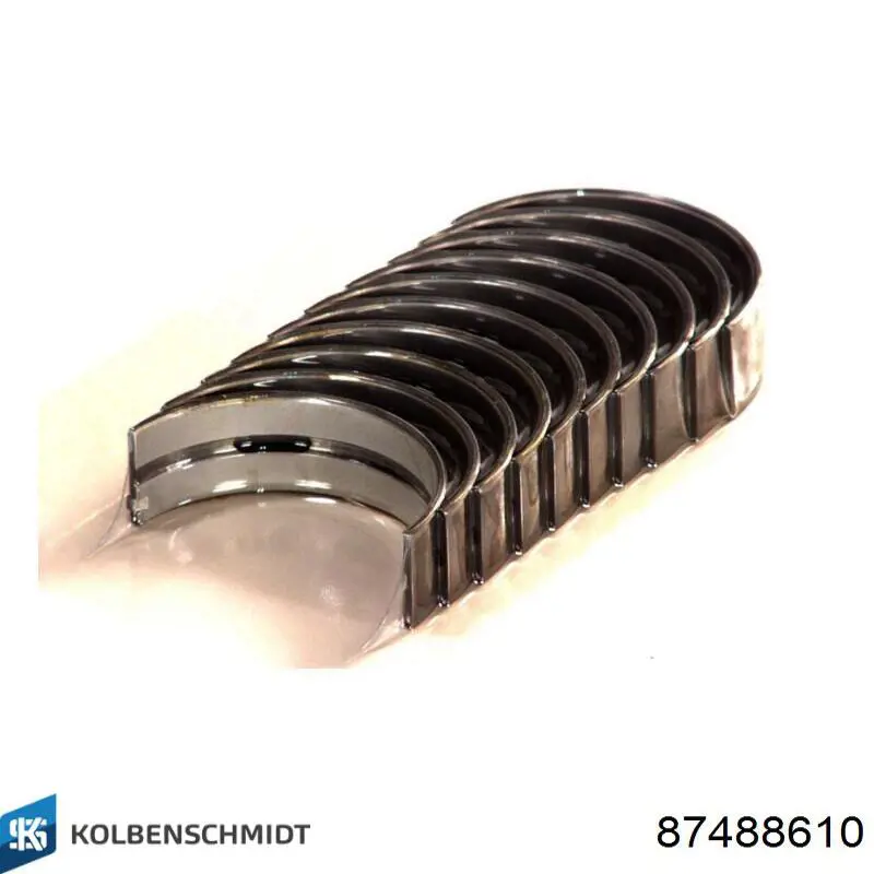 Panewki główne wału korbowego, zestaw, 1. naprawa (+0,25) Kolbenschmidt 87488610 cena, od 37,01 USD